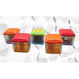 Fisher Price Peek A Blocks 2003 Sight Sensations B4766 Lot of 5